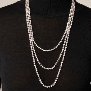 J. Crew Layered Crystal Necklace